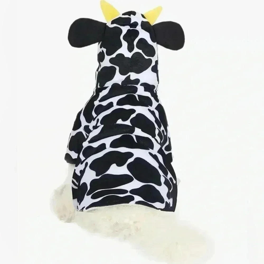 New Spooktacular Creations Pet Costume Dog Milk Cow Costume Size M - Picture 5 of 9
